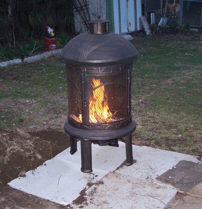 My New Outdoor Fireplace