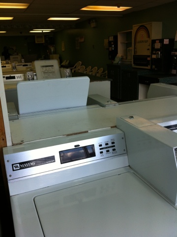 Laundromat excitement, and THREE storm warnings again! Woo Hoo!