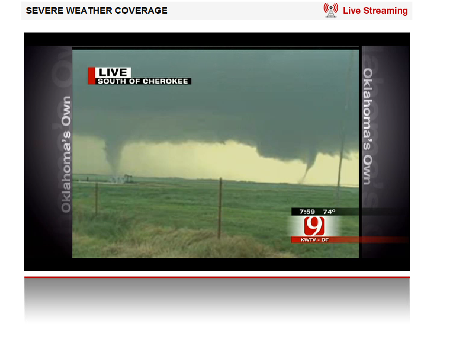 How I spend my Saturday night: Watching tornados rip through Oklahoma live
