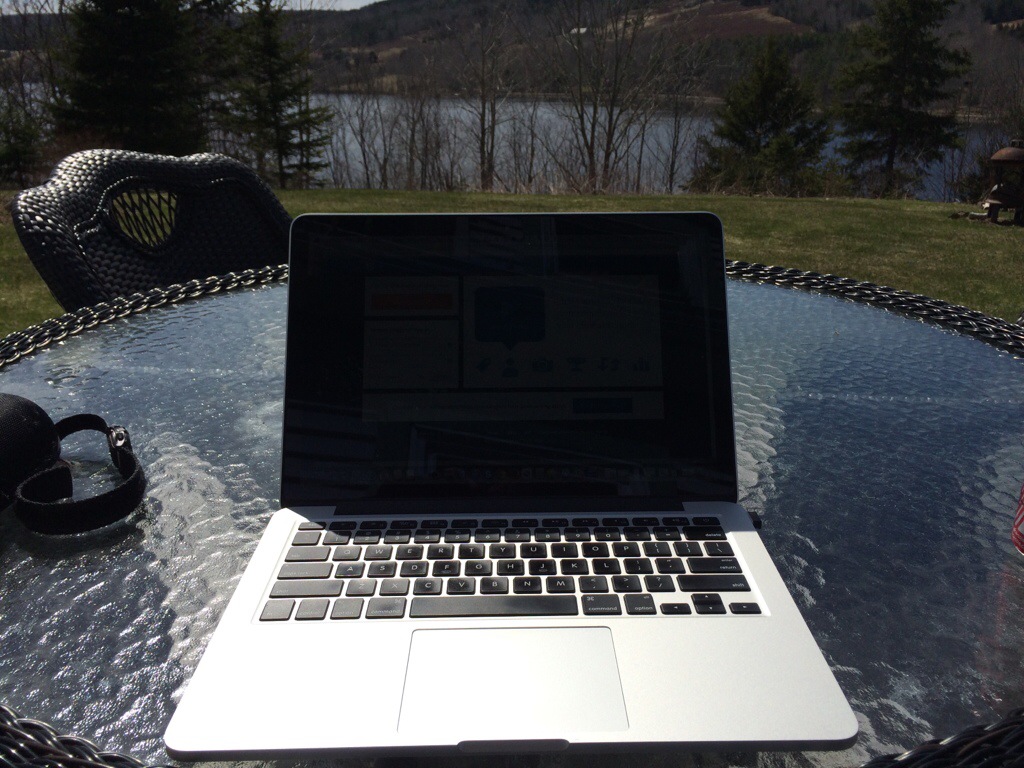 Finally it is warm enough to work outside